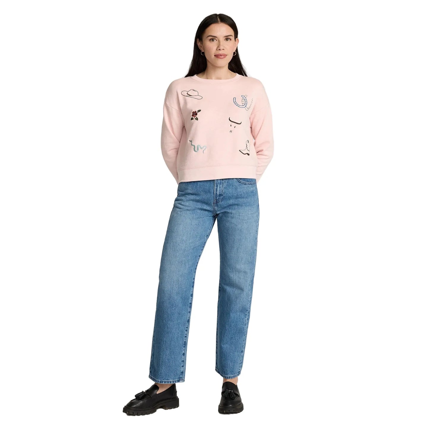 Women's Pendleton Western Graphic French Terry Pullover TB388-87477