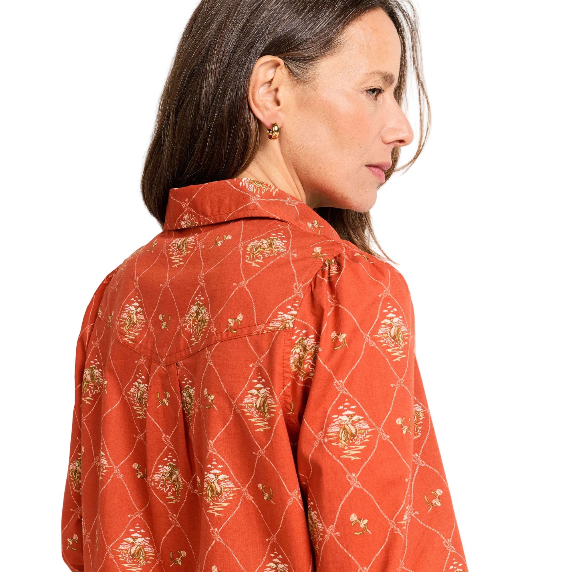 Women's Pendleton Cowgirl Lattice Winona Puff Sleeve Shirt TM661-84010