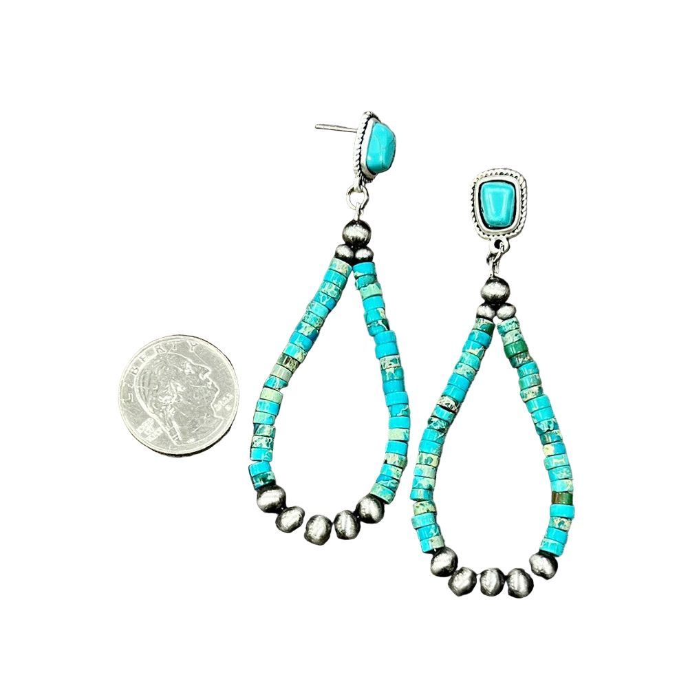Women's Isac Handmade Navajo Gemstone Post Earrings