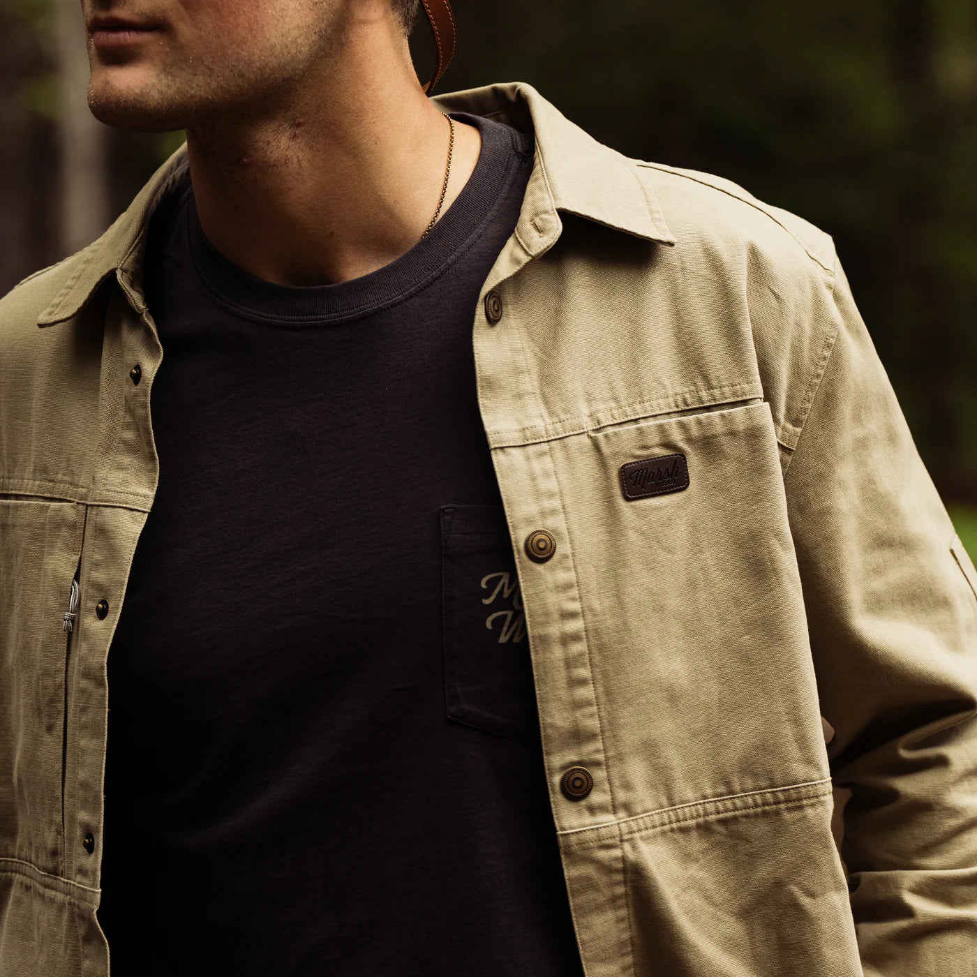 Men's Marsh Wear Delano Slate Green Shacket