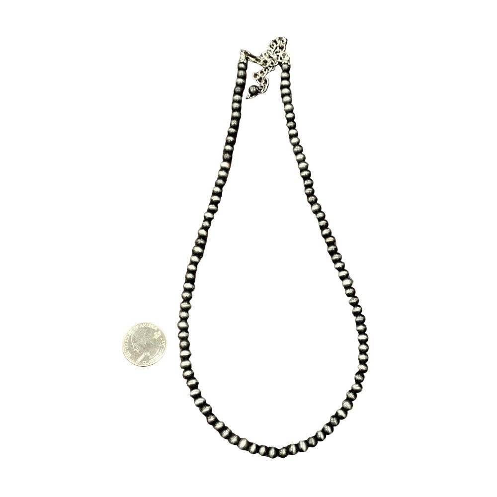 Women's Isac 20" Long 6mm Navajo Bead Necklace