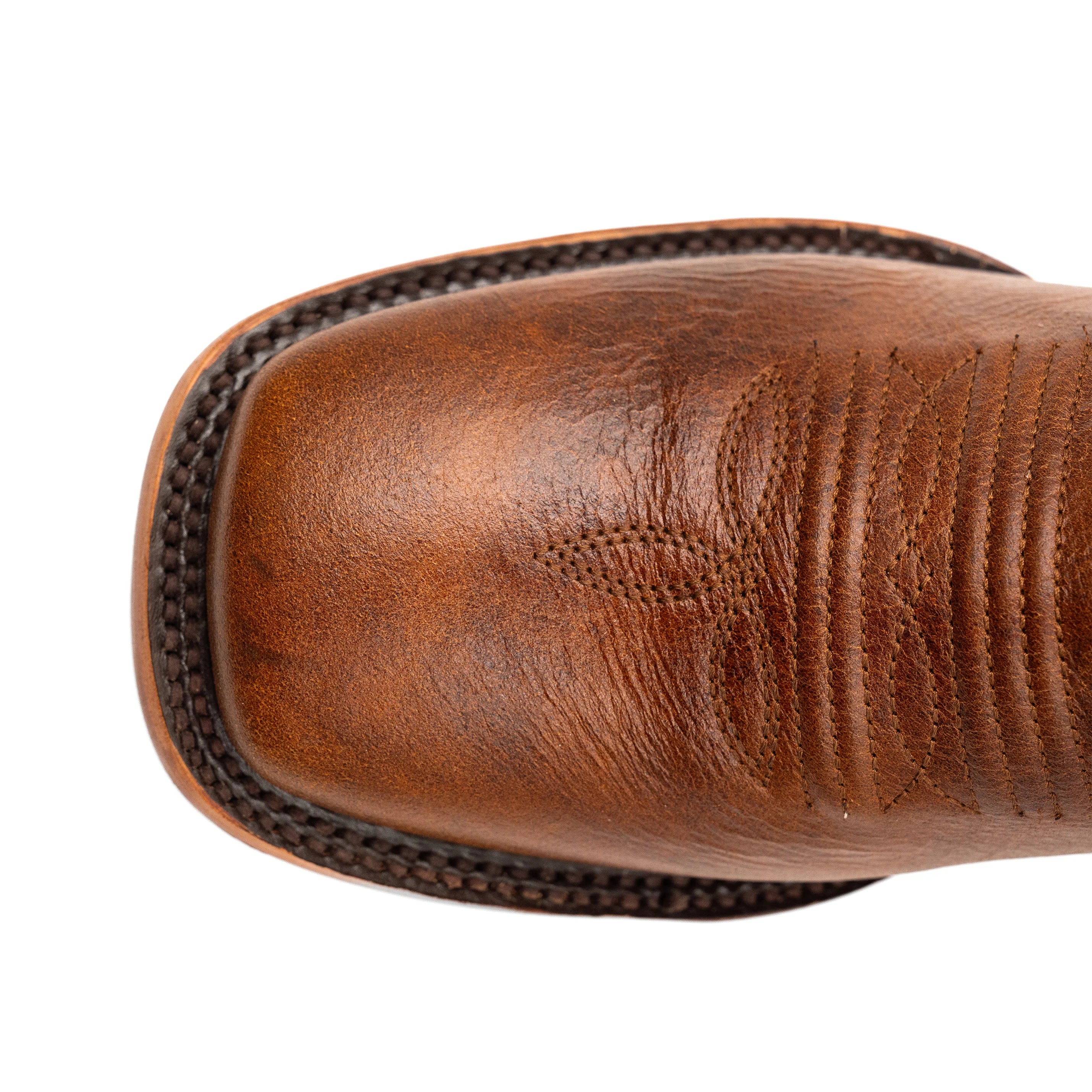 Men's Ferrini Beau Brown with Teal Stitching Western Boots 1459329