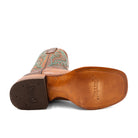 Men's Ferrini Beau Brown with Teal Stitching Western Boots 1459329