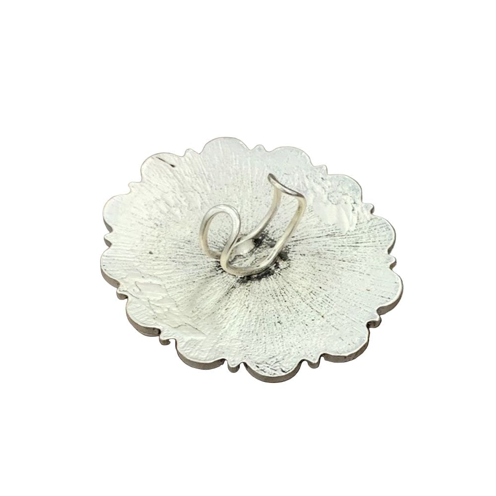 Women's Isac Very-big Navajo White Turquoise Adjustable Ring