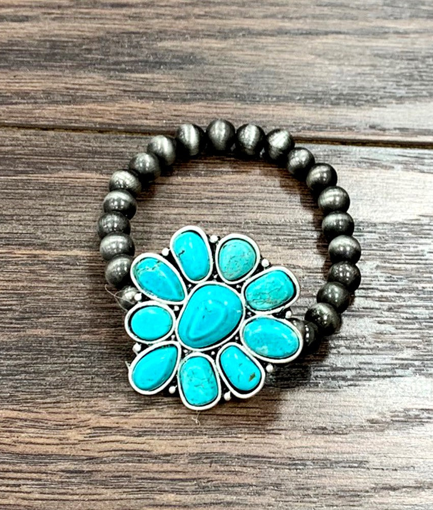 Women's Isac 6mm Navajo Pearl Stretch Bracelet 711187