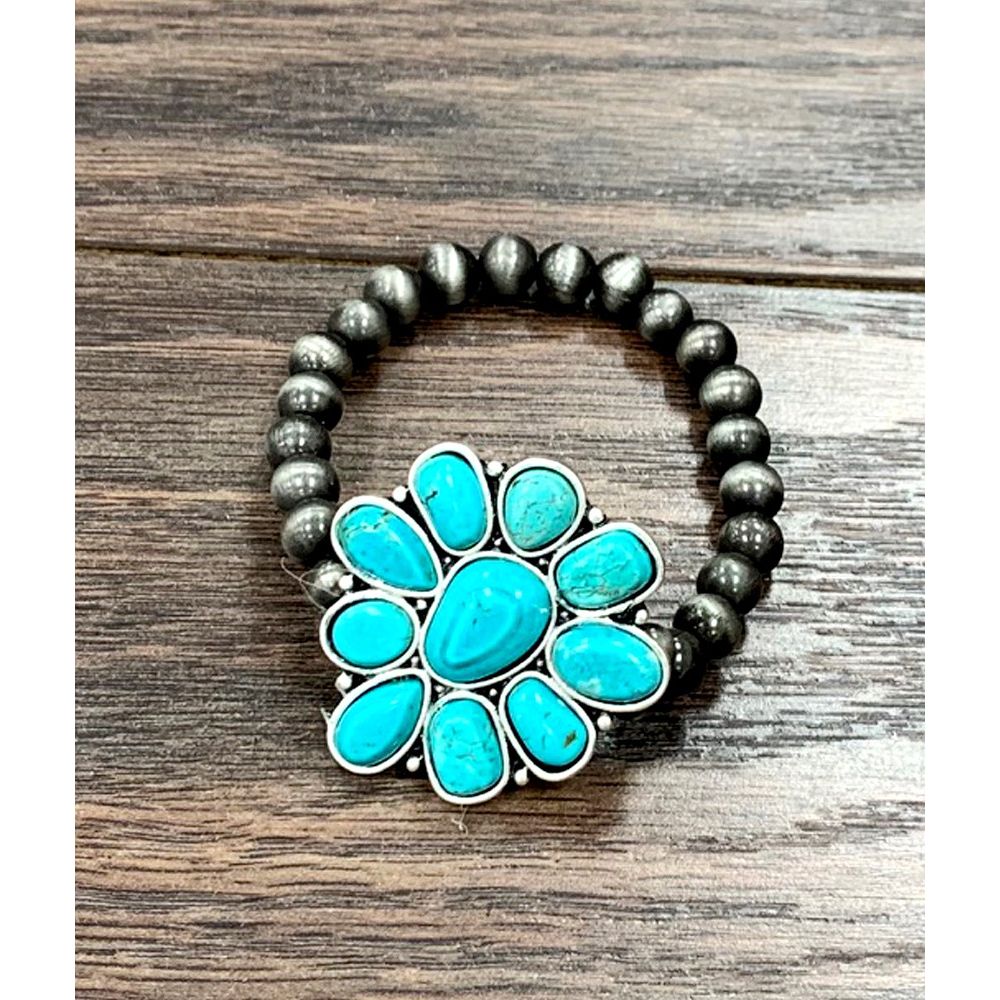 Women's Isac 6mm Navajo Pearl Stretch Bracelet 711187