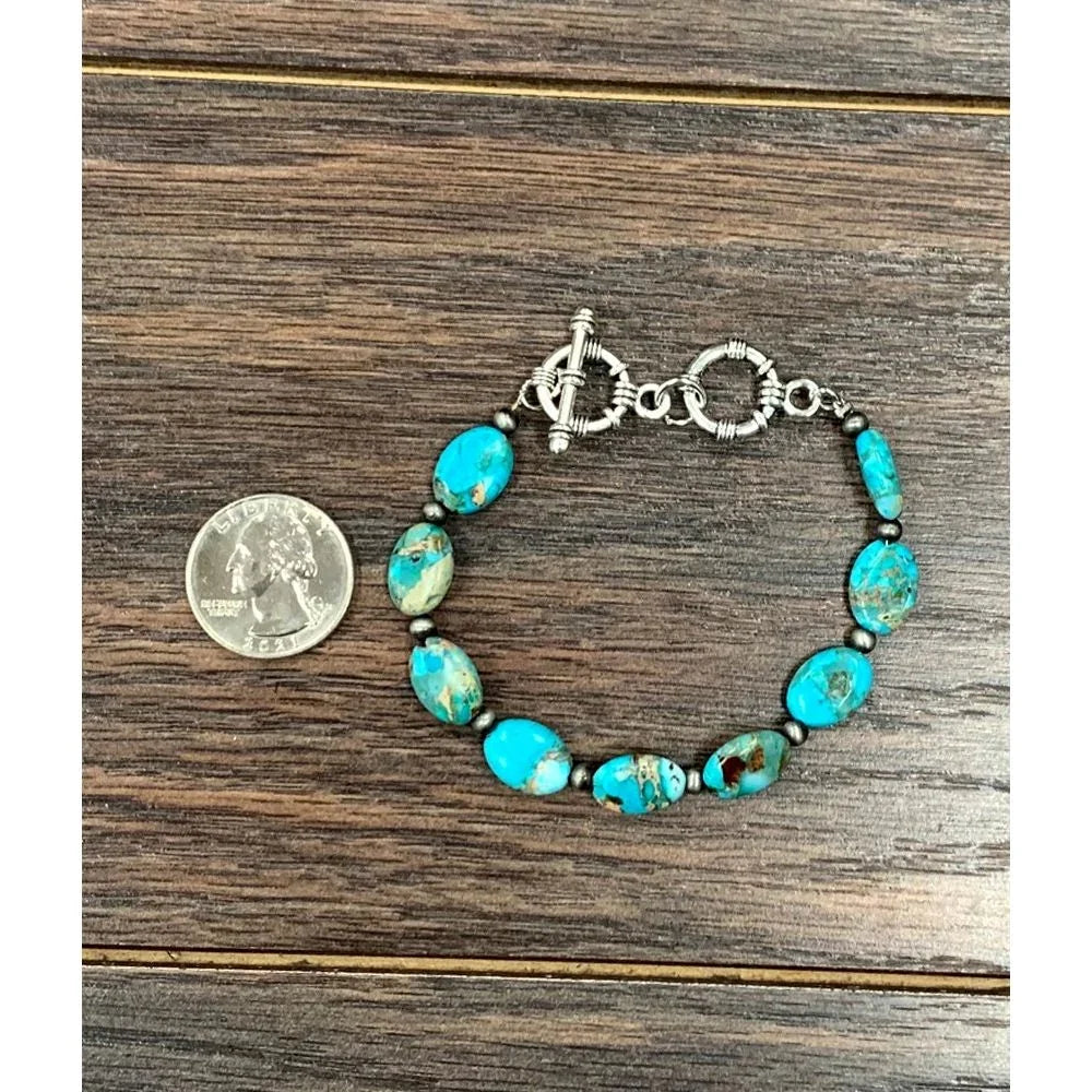 Women's Isac Western 12mm Oval Gemstone Adjustable Bracelet 711215