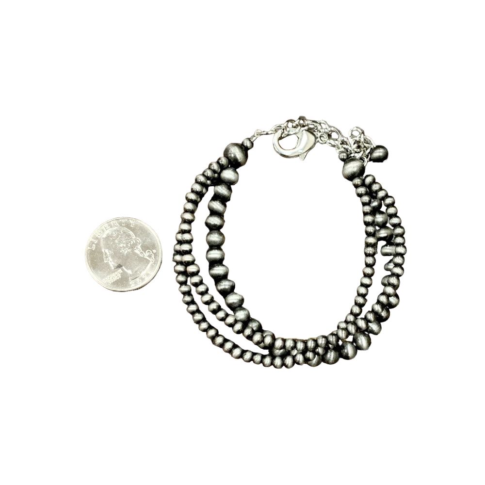 Women's Isac Handmade Navajo Bead Adjustable Bracelet