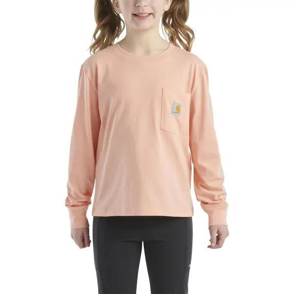 Girl's Carhartt Long Sleeve T-Shirt CA7071-P399 - Crazy House Western Wear