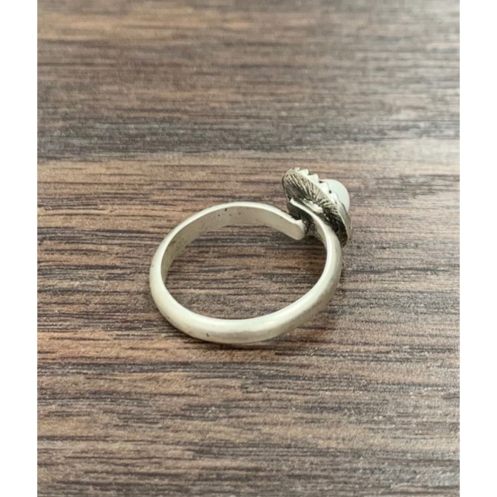 Women's Isac 6mm White Turquoise, Brass Adjustable Ring 750400-1