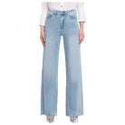 Women's Vervet Super High Rise Clean Cut Raw Hem Wide Leg Jeans V2680N - Crazy House Western Wear