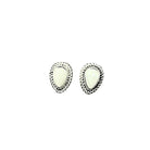 Women's Isac 10mm Drop White Turquoise Stud Earrings