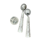 Women's Isac 3.4" Long Aztec Brass Post Earrings