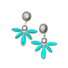 Women's Isac 2.7" Navajo Turquoise Post Earrings