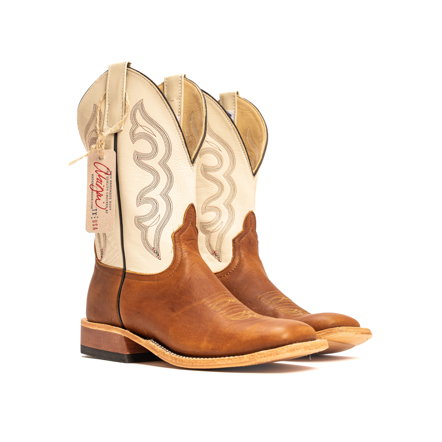 Anderson Bean Briar Bison with 11" Bone Glove Top - Crazy House Western Wear