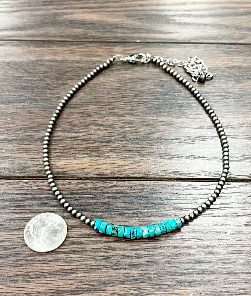 Women's Isac 15" Handmade Navajo Gemstone Necklace 735790