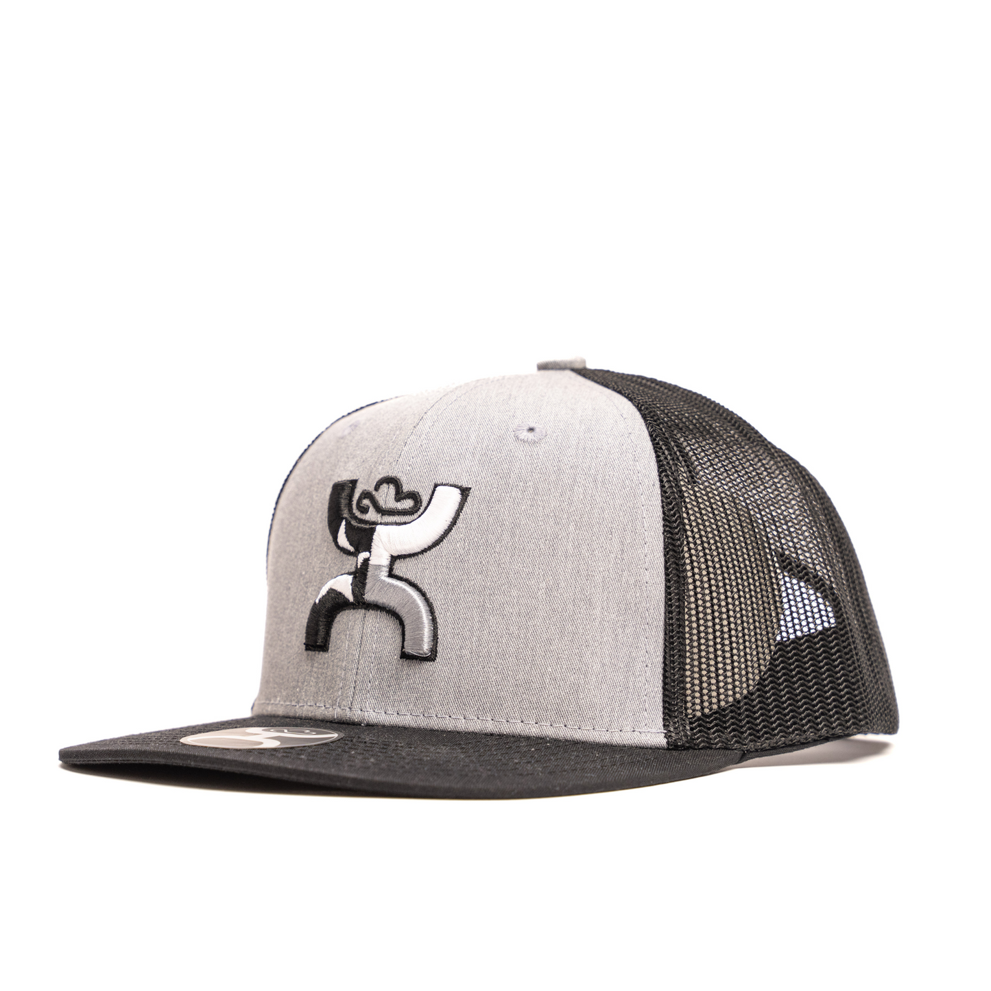 Men's Hooey Black and Grey Snapback 2220T-GYBK - Crazy House Western Wear