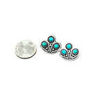 Women's Isac .8" Long Turquoise Stud Earrings