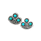 Women's Isac .8" Long Turquoise Stud Earrings