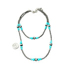 Women's Isac 22-inch Navajo Bead Turquoise Neckline