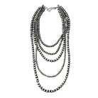 Women's Isac Handmade 5-strand Navajo Bead Necklace
