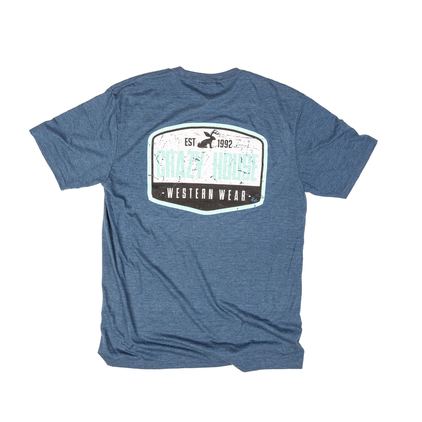 Crazy House T-shirt Wtih Design on The Back - Crazy House Western Wear