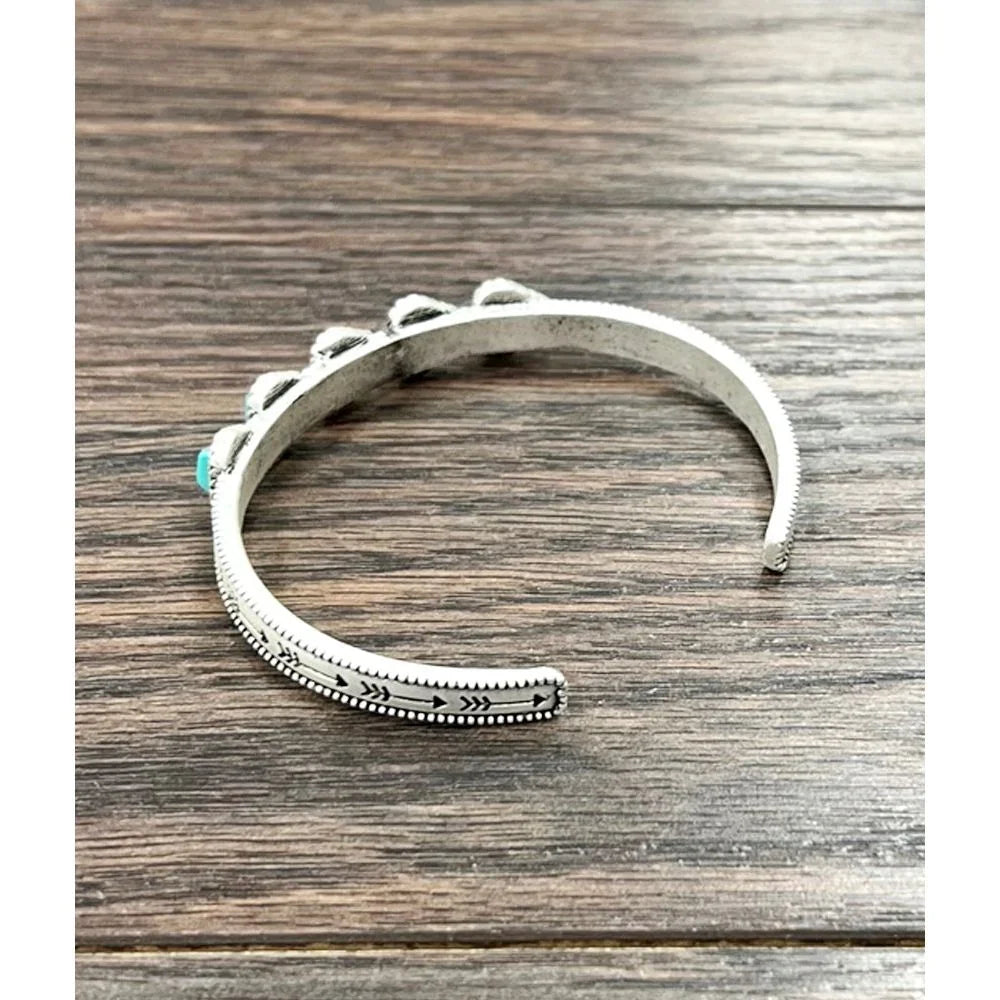 Women's Isac Western Turquoise Cuff Bracelet 711318