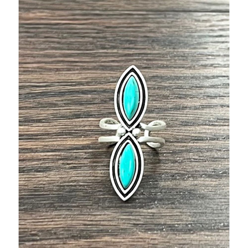 Women's Isac 1.7" Turquoise Adjustable Ring 750457