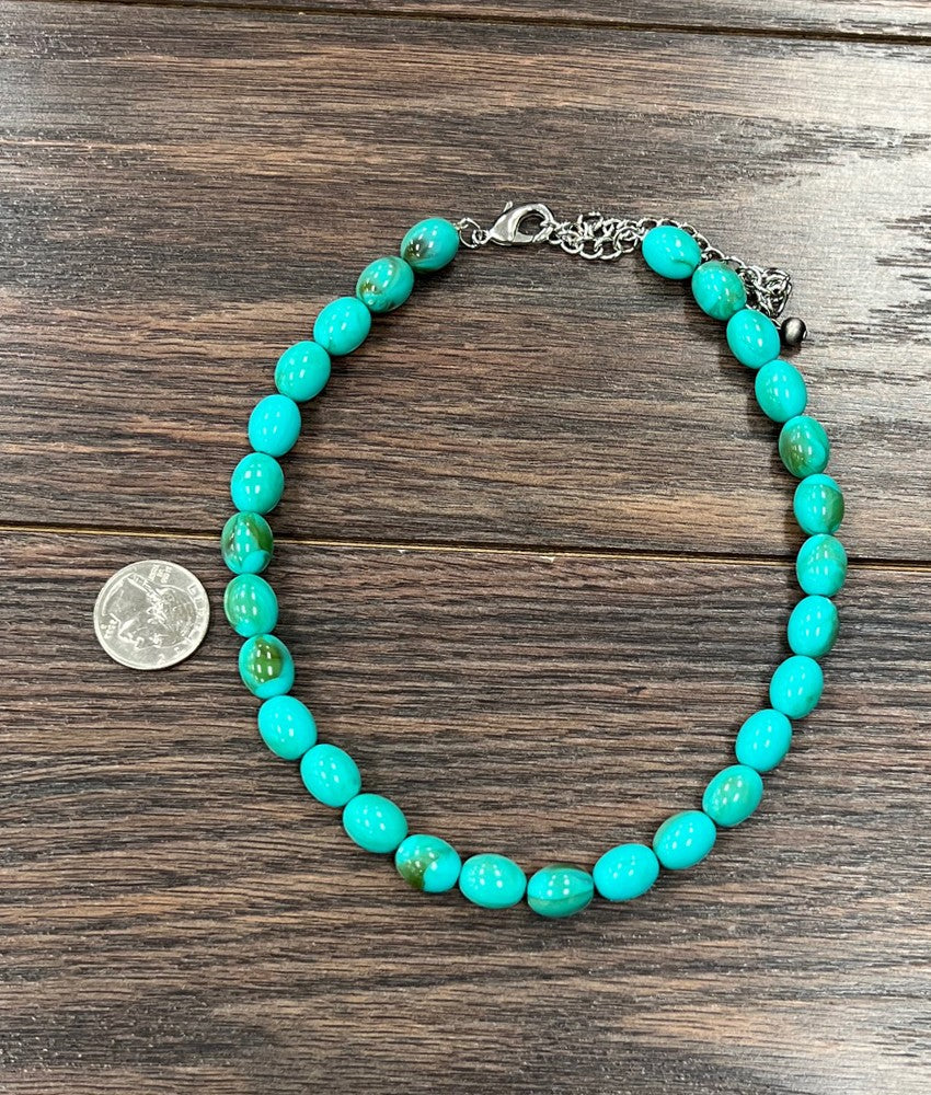 Isac Women's 15" 14mm Oval Bead Necklace