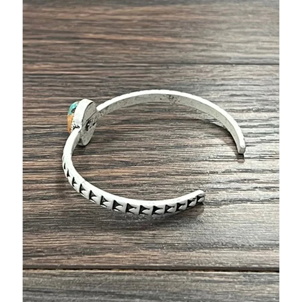 Women's Isac 16mm Oval Gemstone Cuff Bracelet 711384