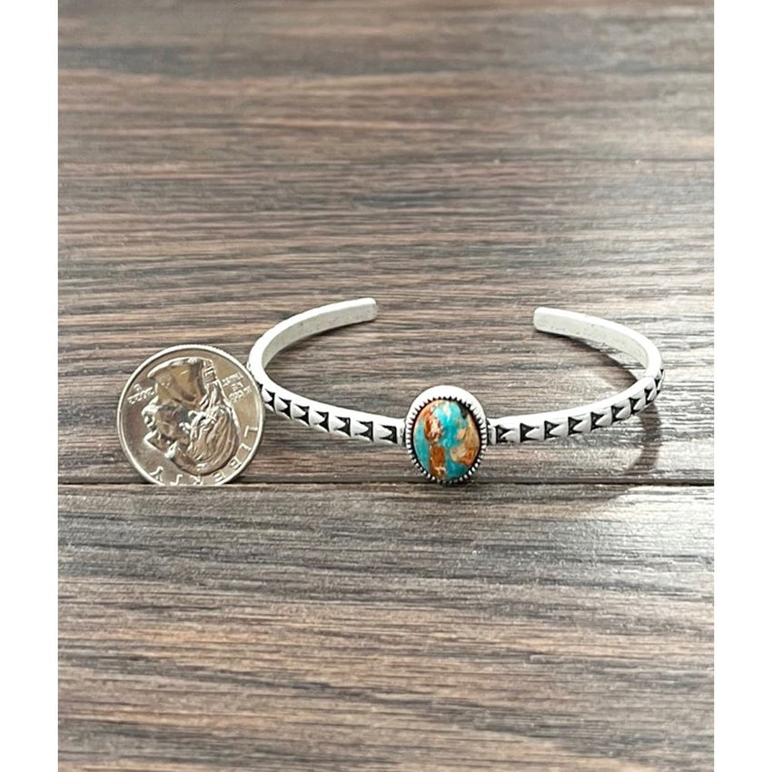 Women's Isac 16mm Oval Gemstone Cuff Bracelet 711384