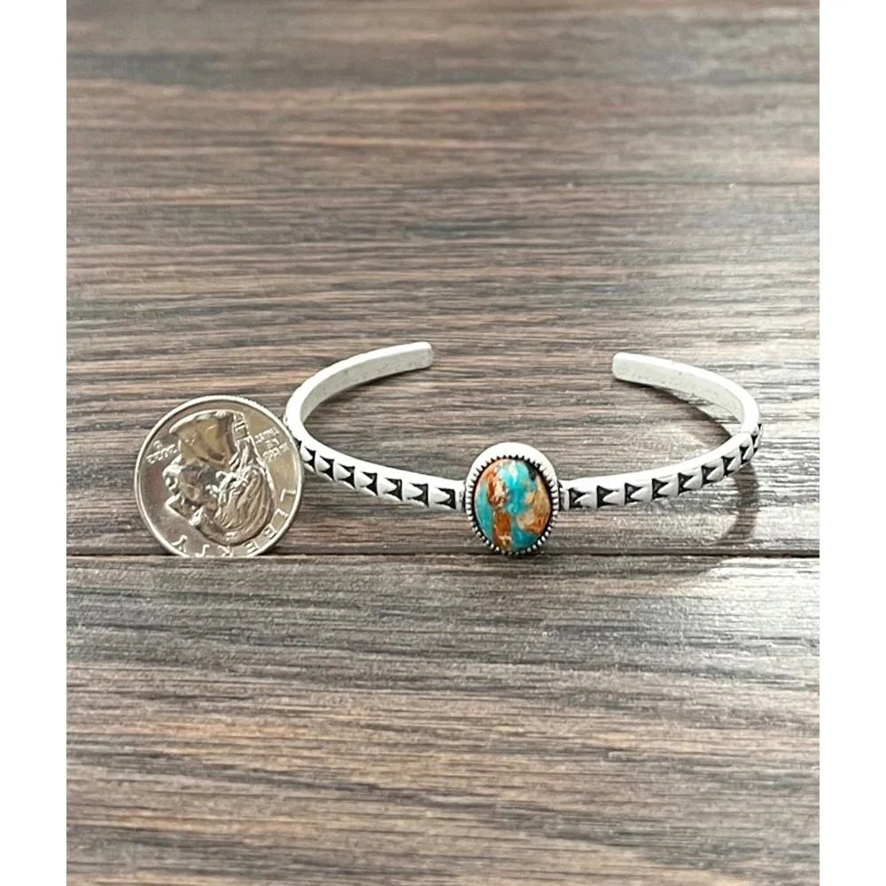 Women's Isac 16mm Oval Gemstone Cuff Bracelet 711384