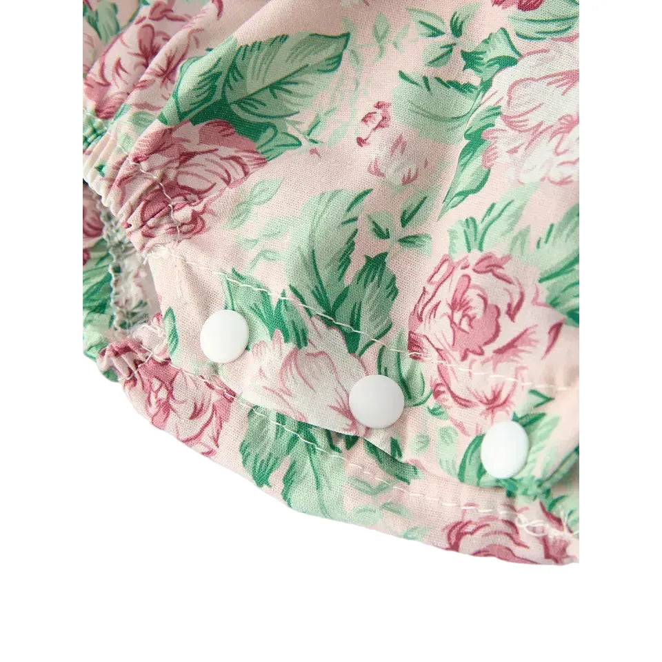 Girl's Infant Vintage Rose Romper