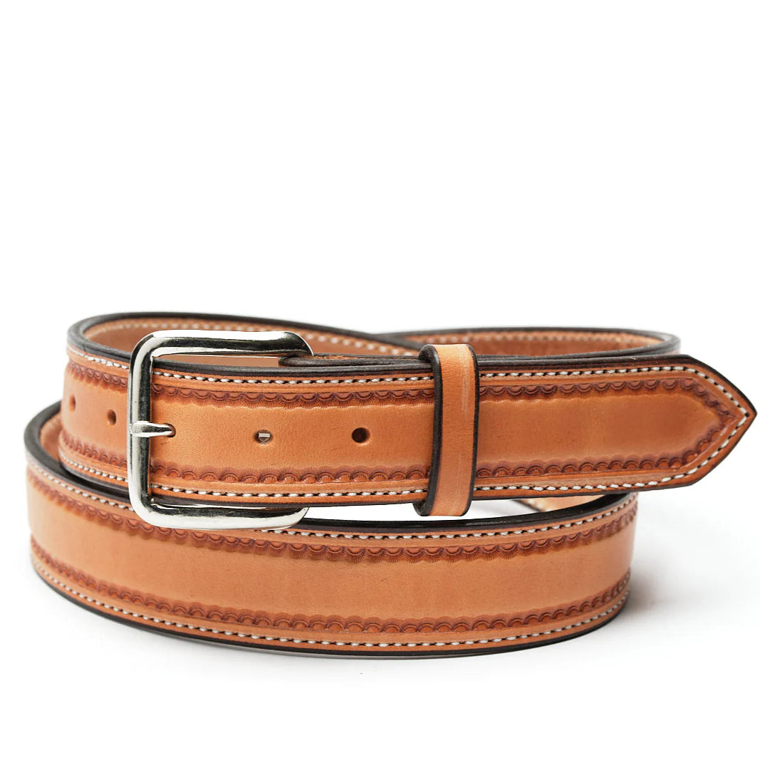 Men's Texas Saddlery Saddle Tan Smooth Border 1W22
