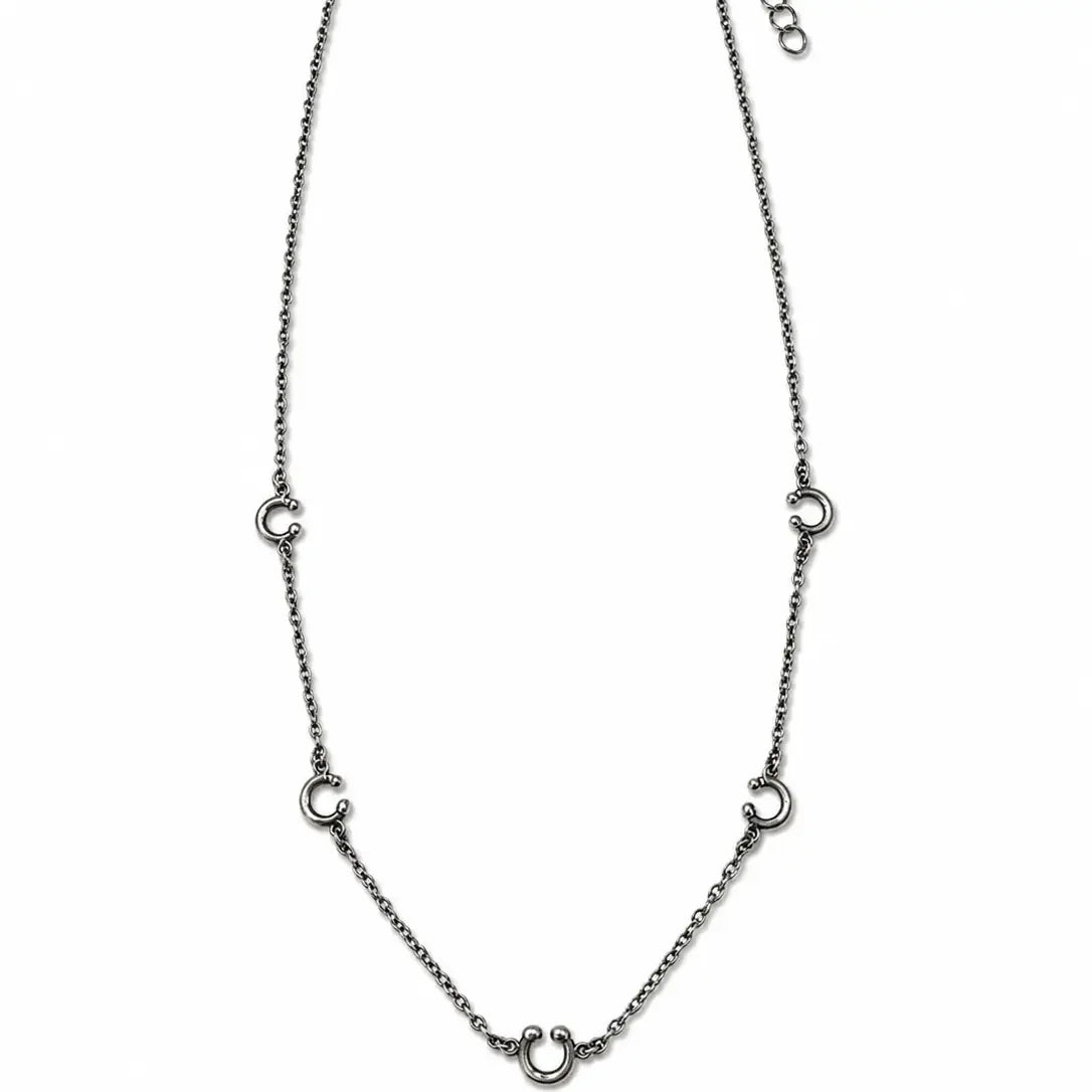 Women's West & Co 18k Gold Plated Horseshoe Charm Necklace WC-N37WG
