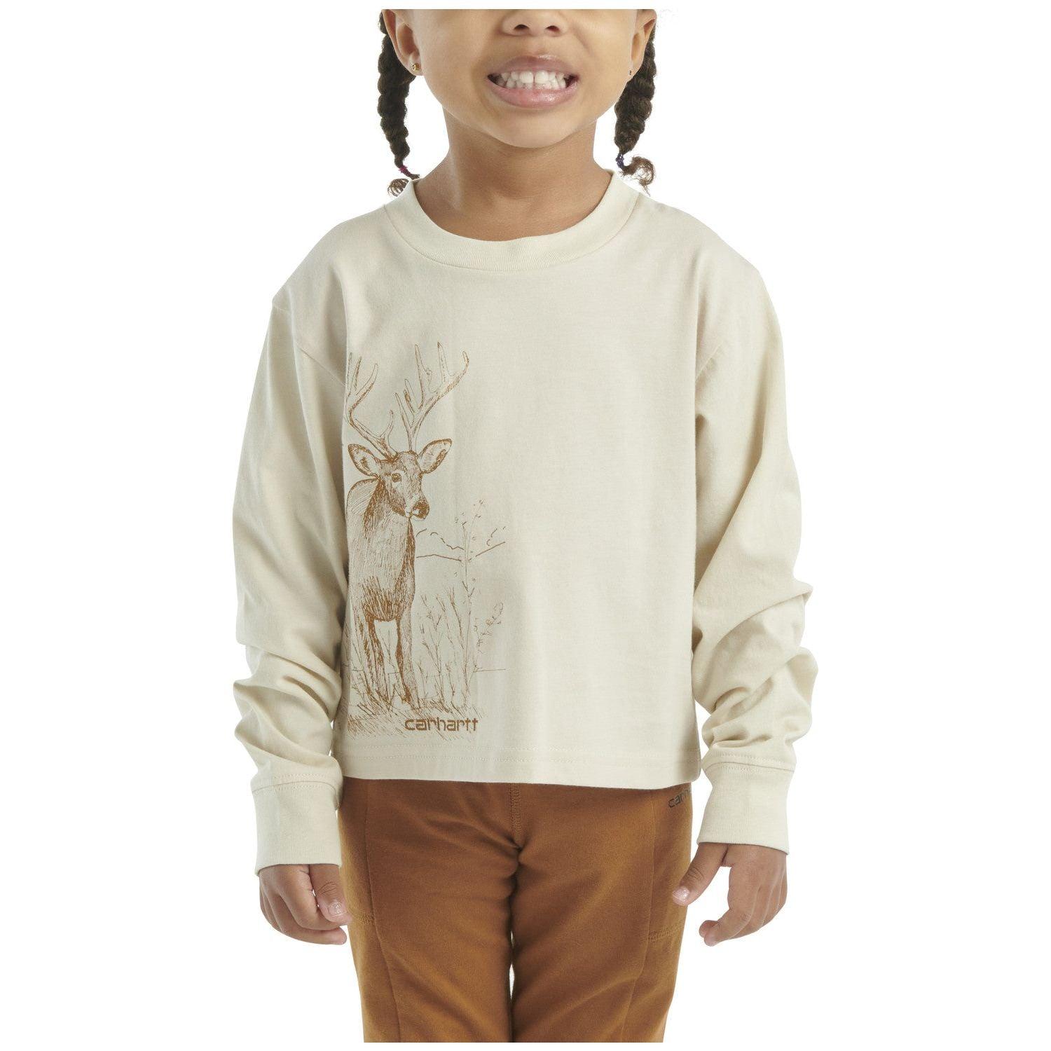 Girl's Carhartt Long Sleeve Graphic Tee CA7067-T72 - Crazy House Western Wear