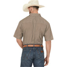 Men's Wrangler Geo Print Short Sleeve Button-Down Stretch Western Shirt 112366982 - Crazy House Western Wear