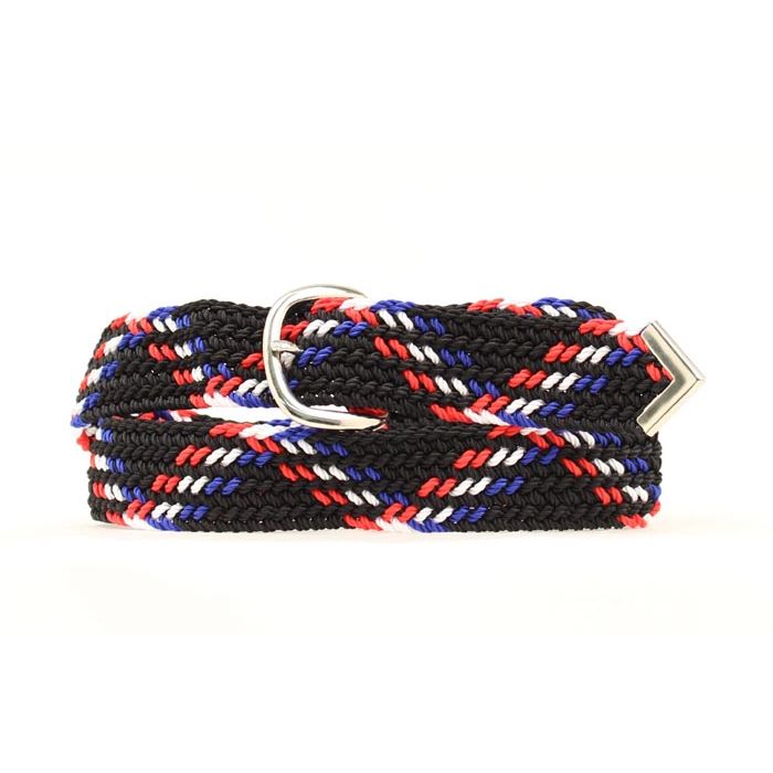 Men's M&F Western Red, White, Blue and Black Woven Belt