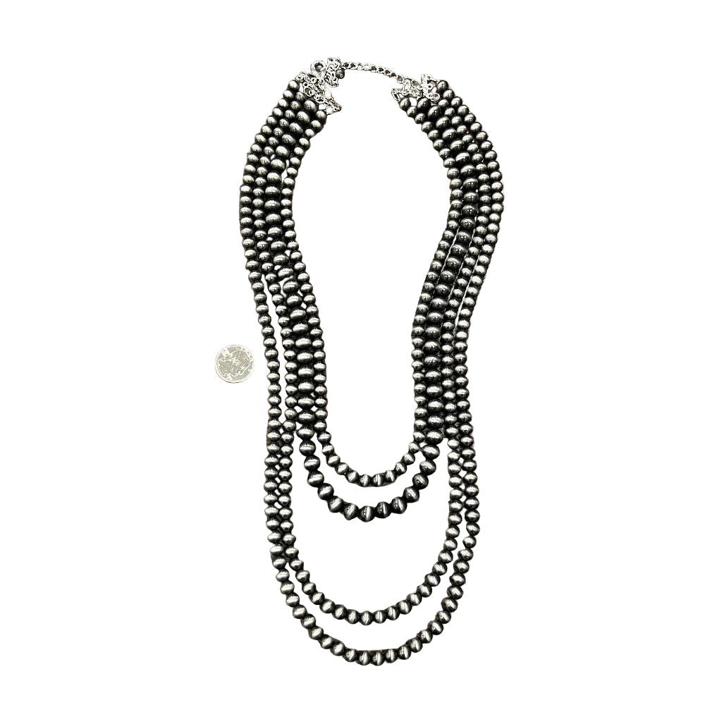 Women's Isac 32" Long Handmade Navajo Bead Necklace