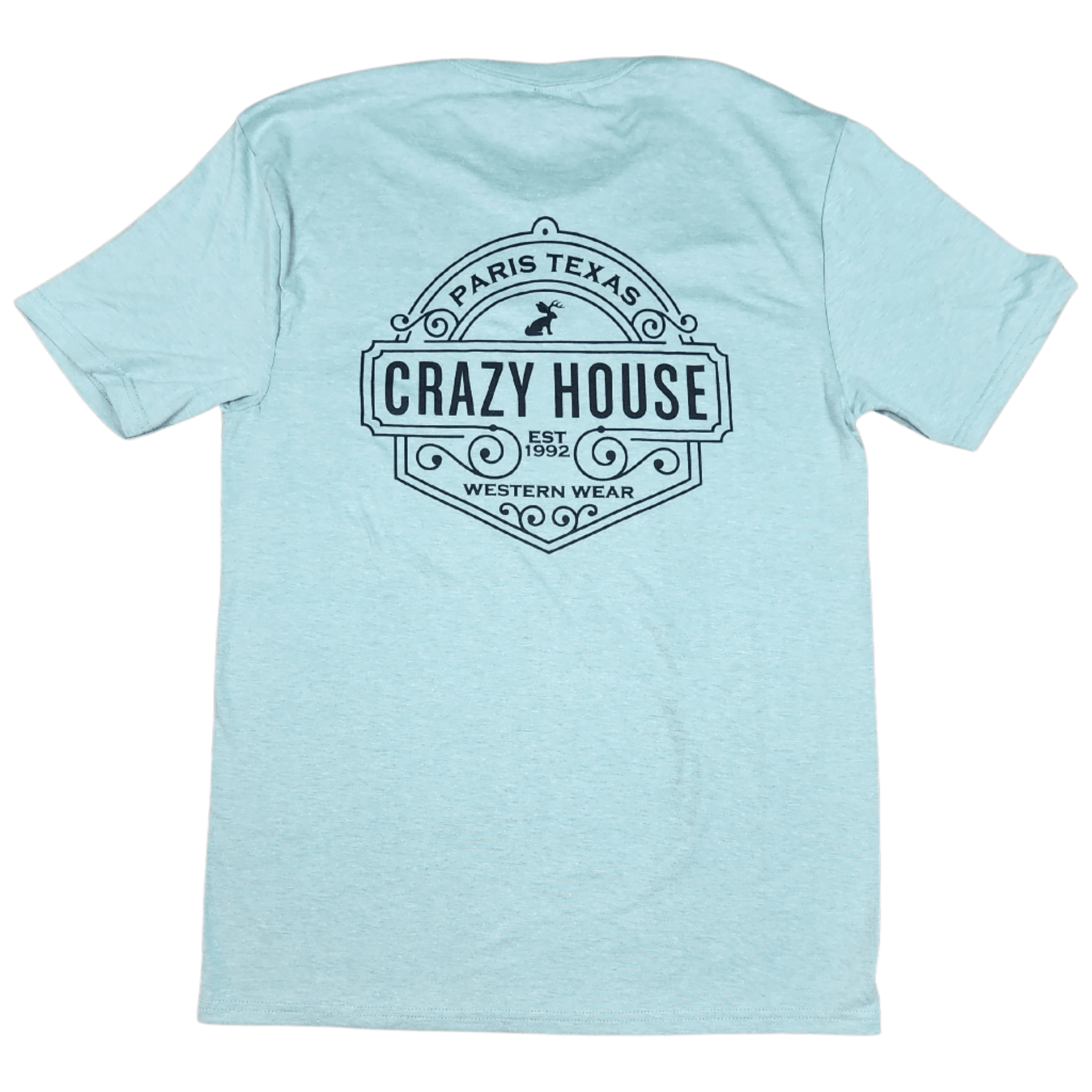 Crazy House Jackalope Saloon Sign T-Shirt - Crazy House Western Wear