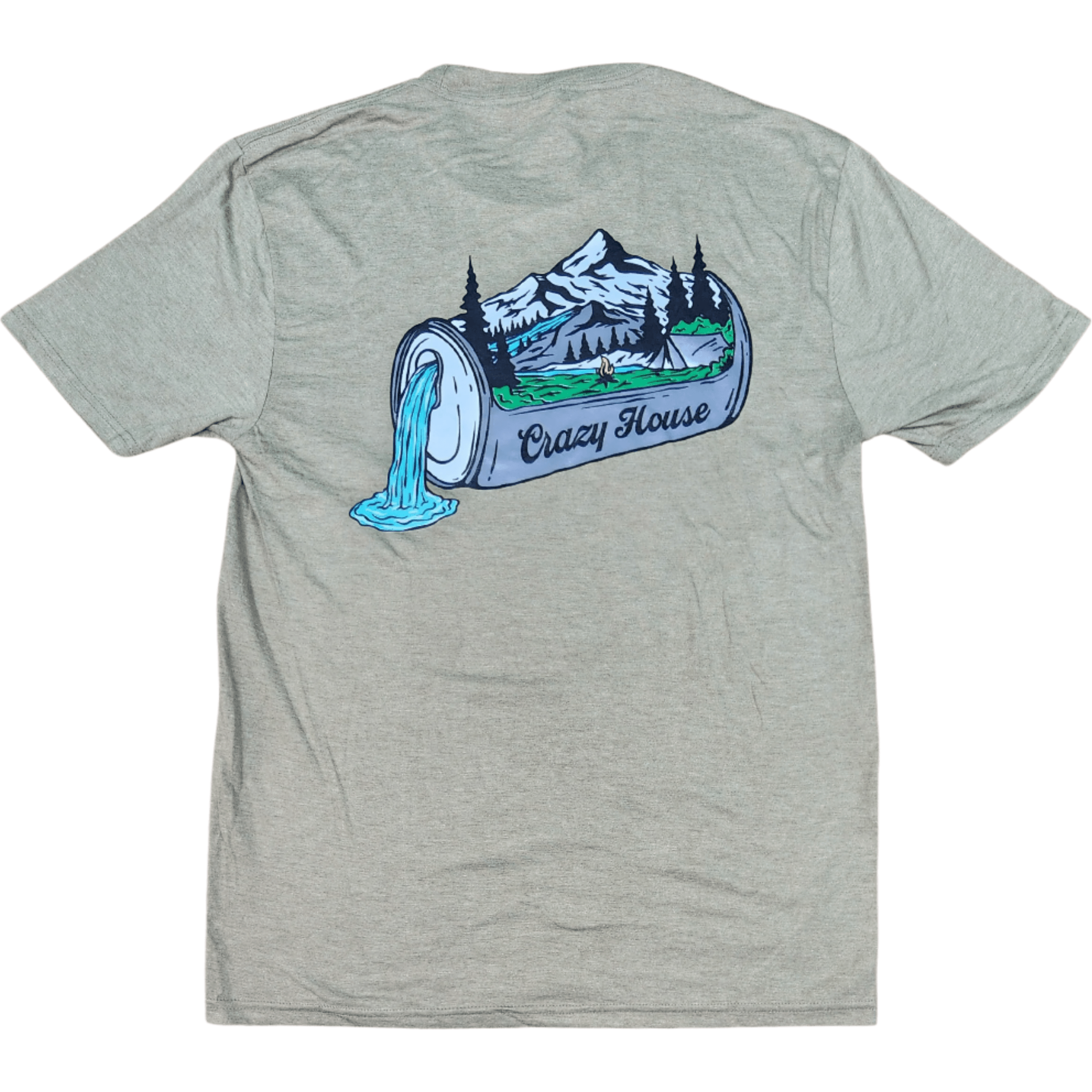 Crazy House Refreshment River T-Shirt DM130-COY.BRN.HT-42148 - Crazy House Western Wear