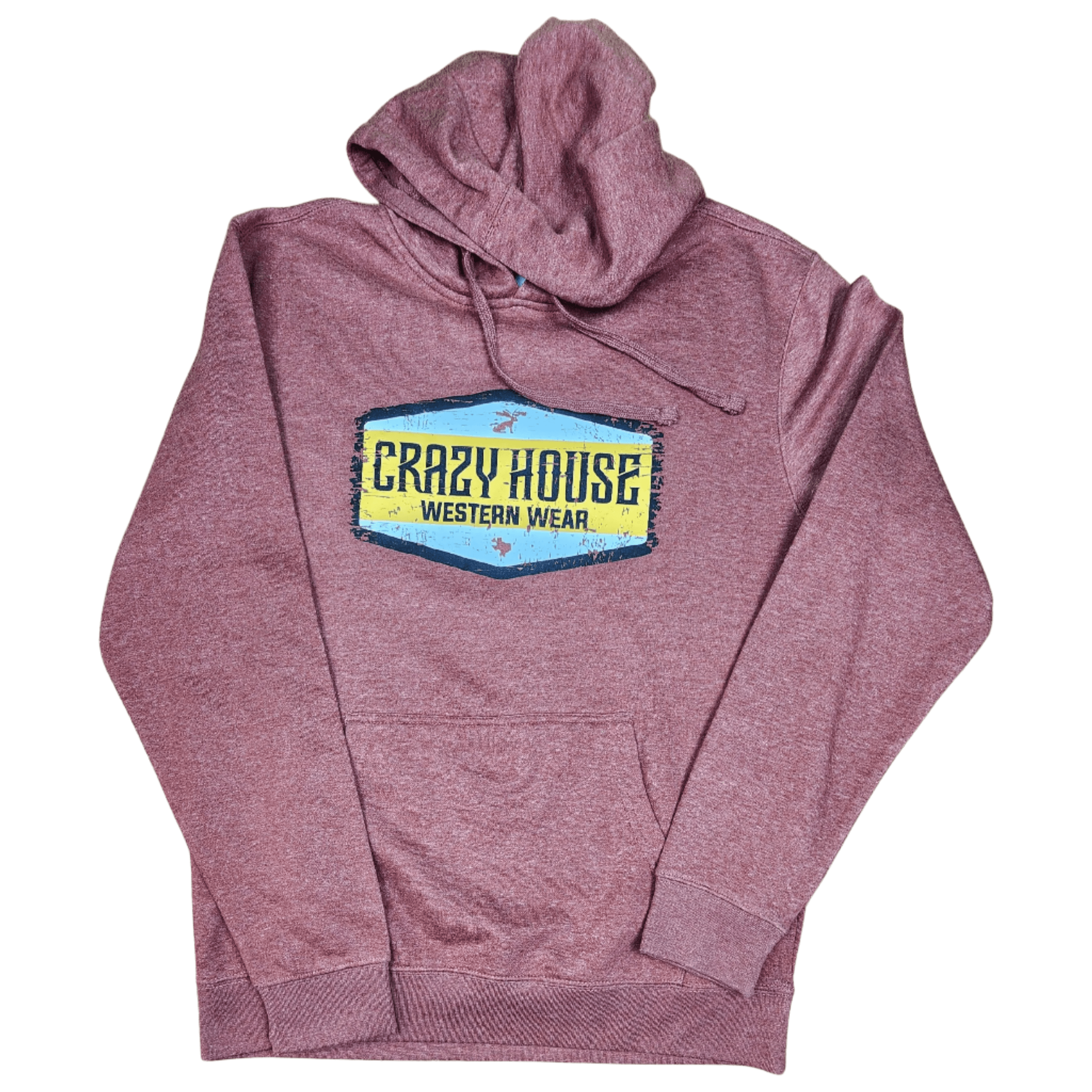 Crazy House Hexagon Logo Hoodie DT6100-HTRRUST-46144 - Crazy House Western Wear