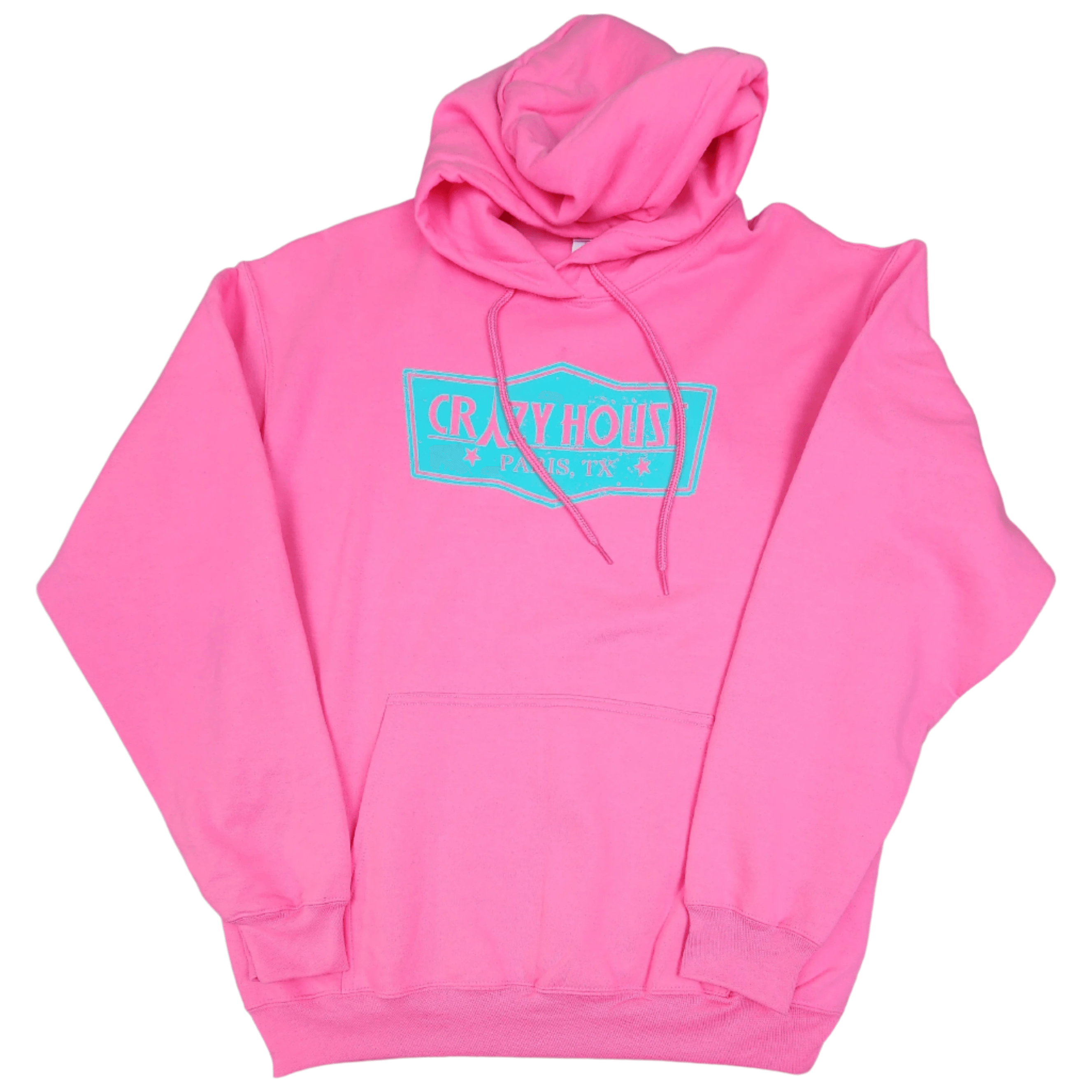 Crazy House Original Logo Hoodie PC78H-NEONPNK-405 - Crazy House Western Wear