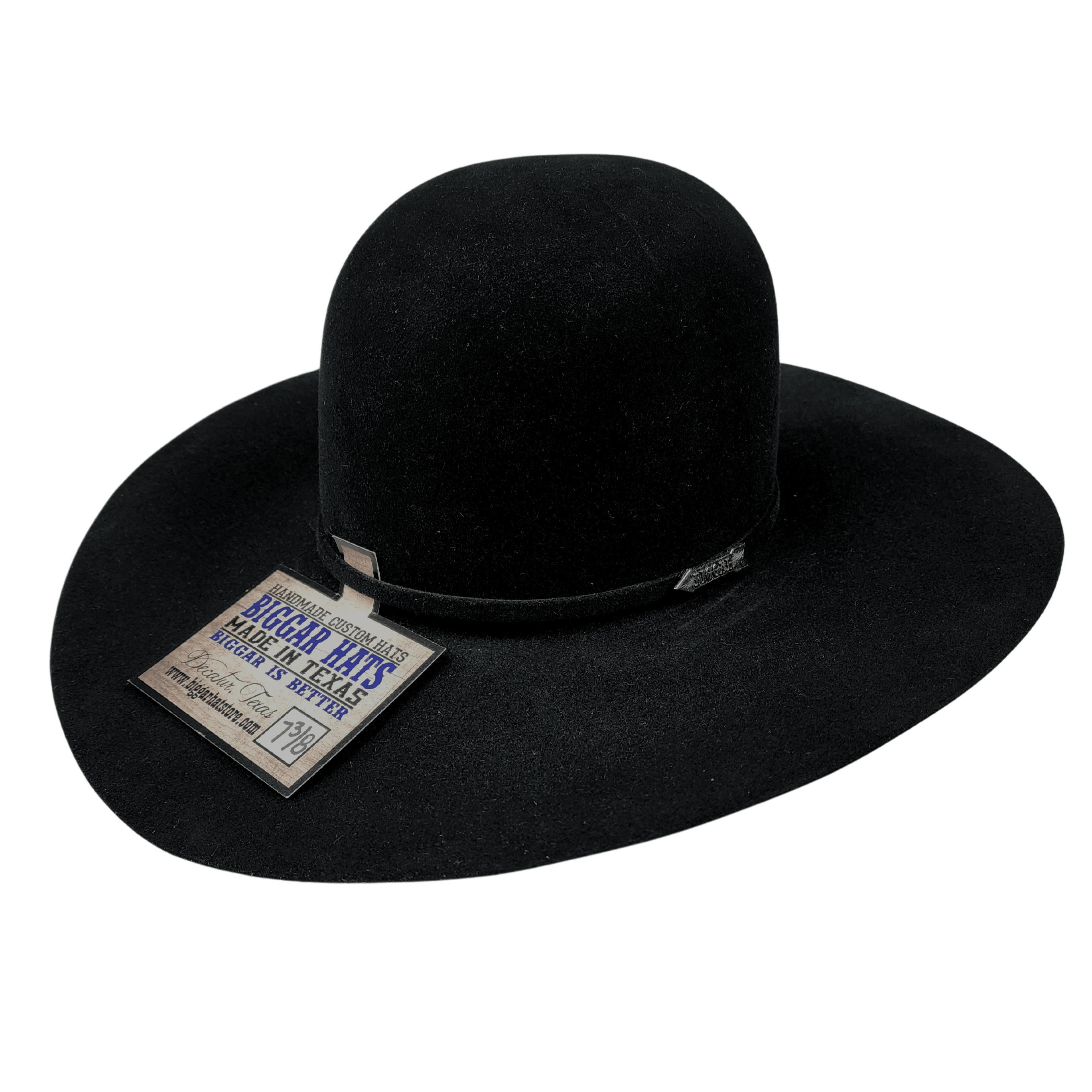 Biggar Waggoner 10X Black 4 1/2" Felt Hat - Crazy House Western Wear