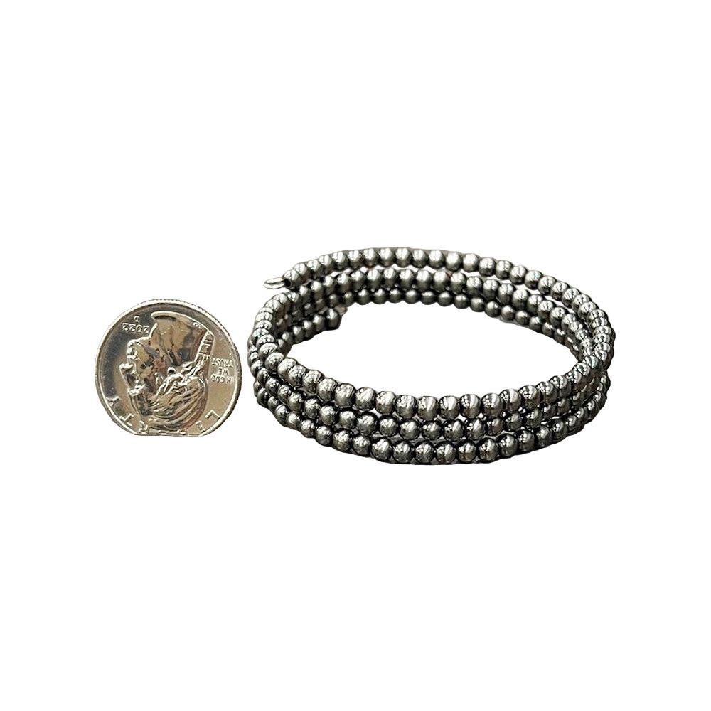 Women's Isac 4mm Polish Navajo Bead Wrap Bracelet