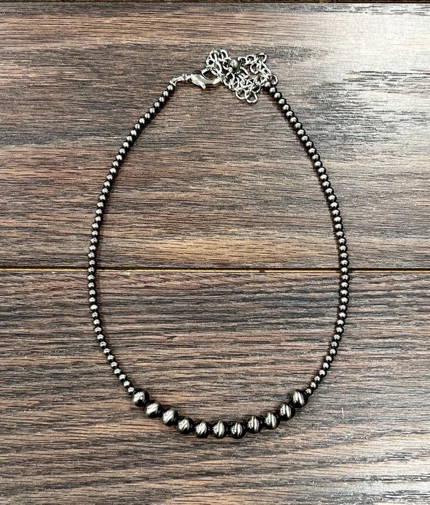 Isac Women's 15" Polish Western Bead Necklace