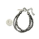 Women's Isac Handmade Polish Navajo Bead Adjustable Bracelet