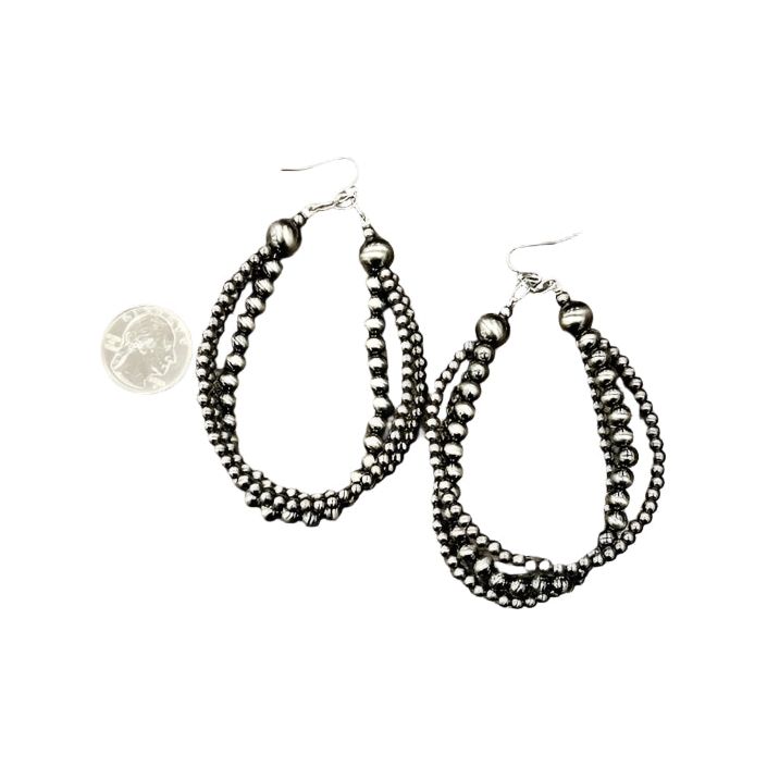 Women's Isac Trading Handmade Polish Navajo Bead Earrings 725487 - Crazy House Western Wear