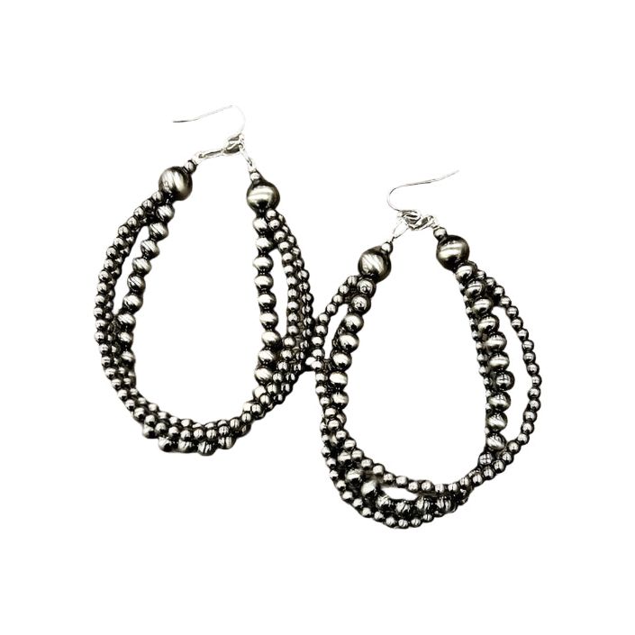 Women's Isac Trading Handmade Polish Navajo Bead Earrings 725487 - Crazy House Western Wear