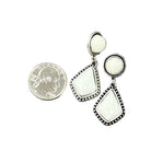 Women's Isac 1.7" Long Arrowhead White Turquoise Post Earrings